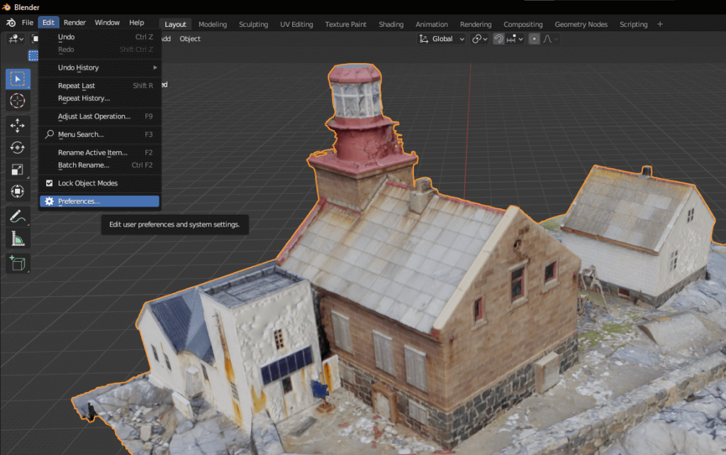 Blender 3D model 3D modell