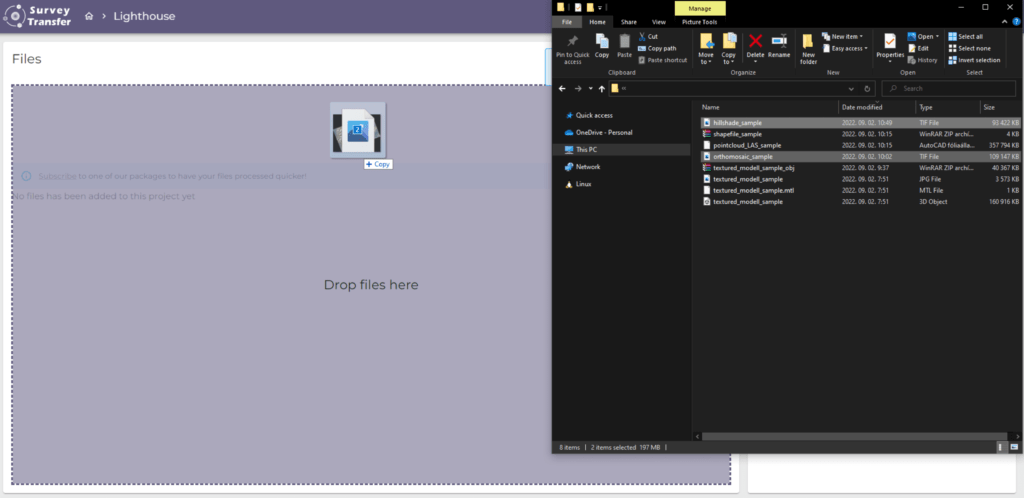 Sharing GeoTIFF files on the web: orthomosaic, DEM, and other raster files
