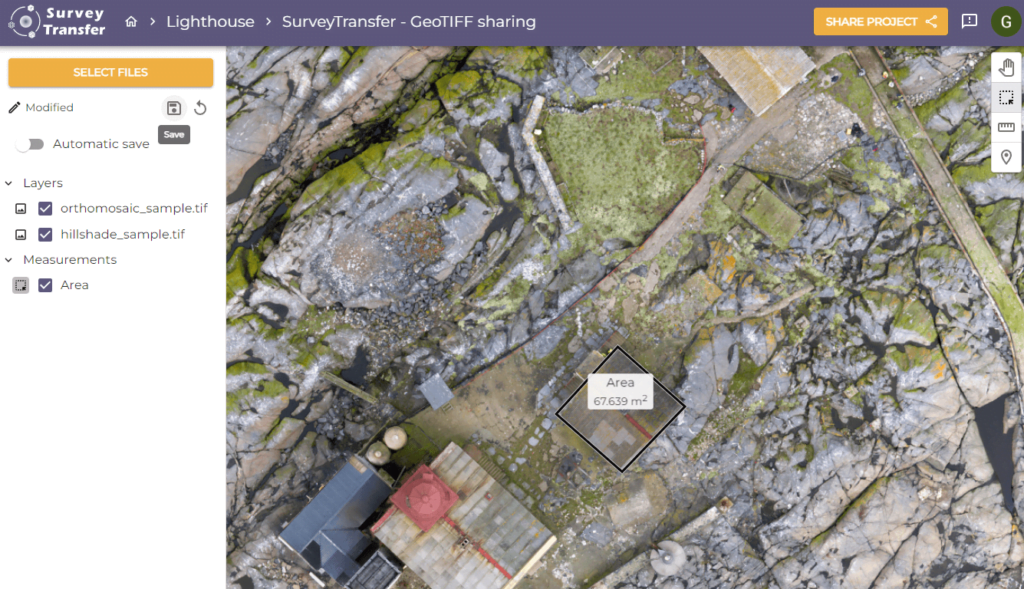 Sharing GeoTIFF files on the web: orthomosaic, DEM, and other raster files