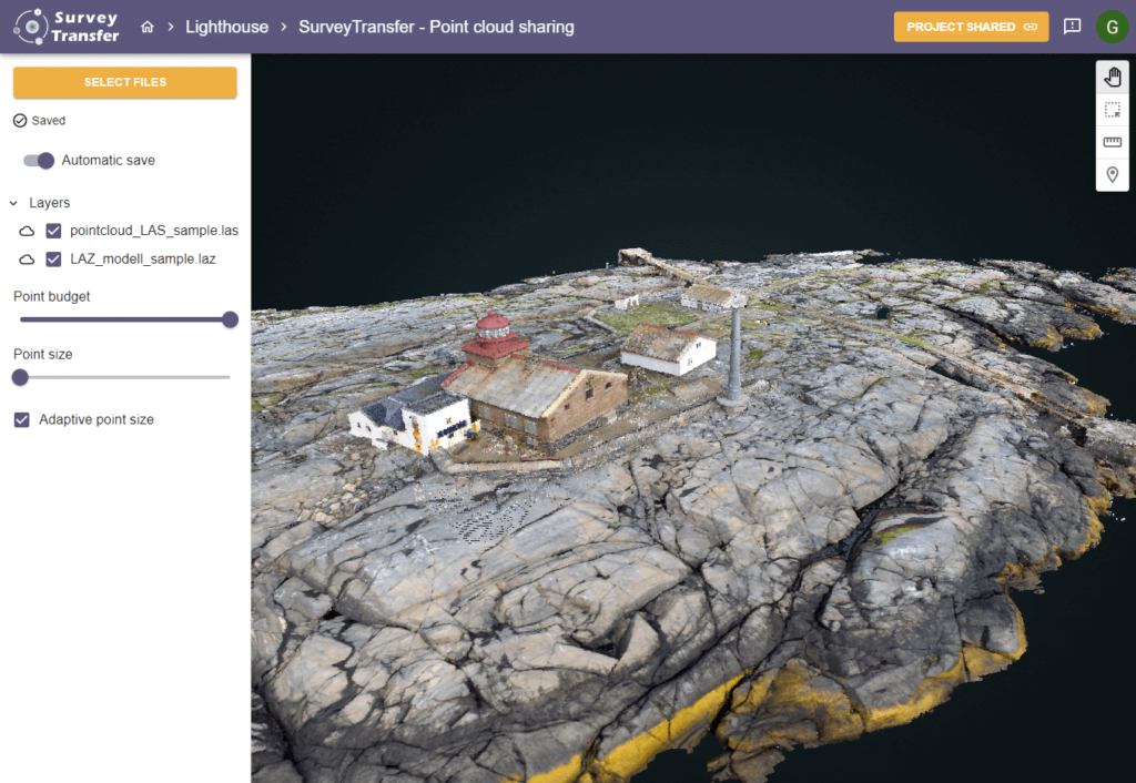 point cloud sharing las laz