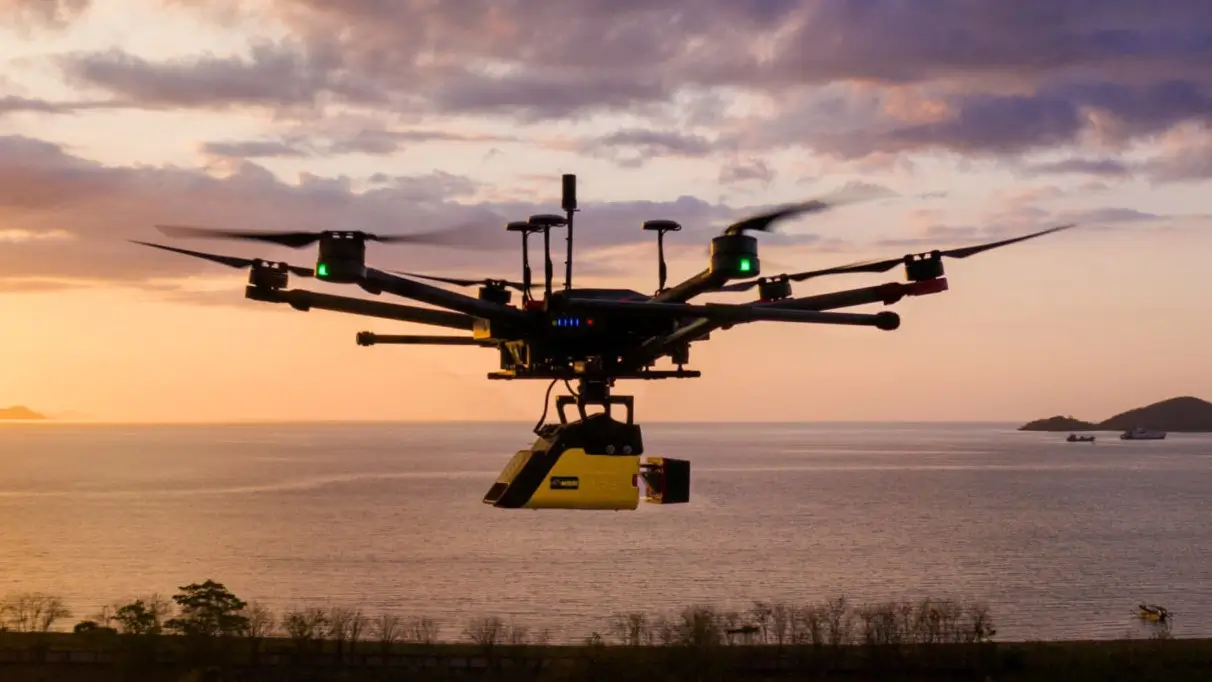 A LiDAR scanner capturing 3D data in the field